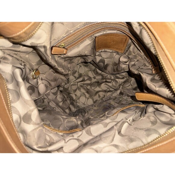 Coach 9183 British Tan Glove-Tanned Leather Duffle Sac Shoulder Bag Vintage - Picture 9 of 16